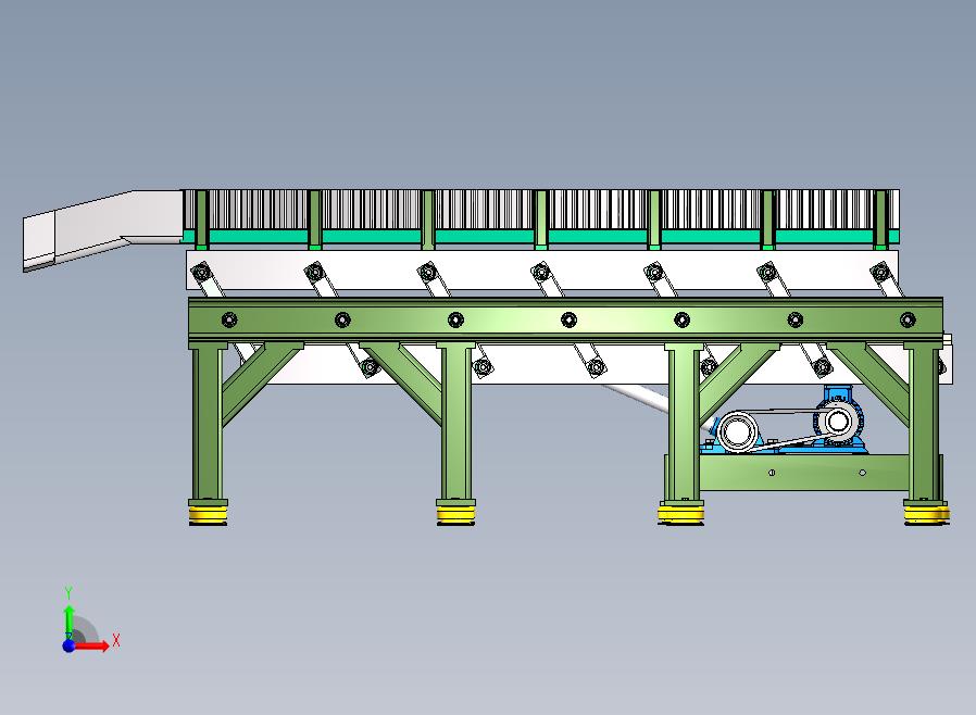 震荡输送线前视图