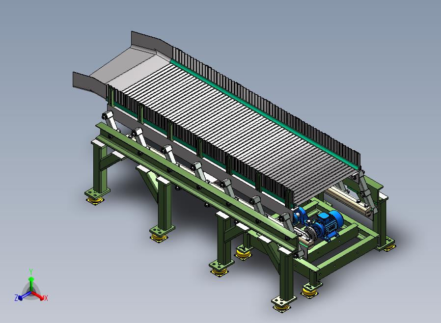 震荡输送线正等轴测图