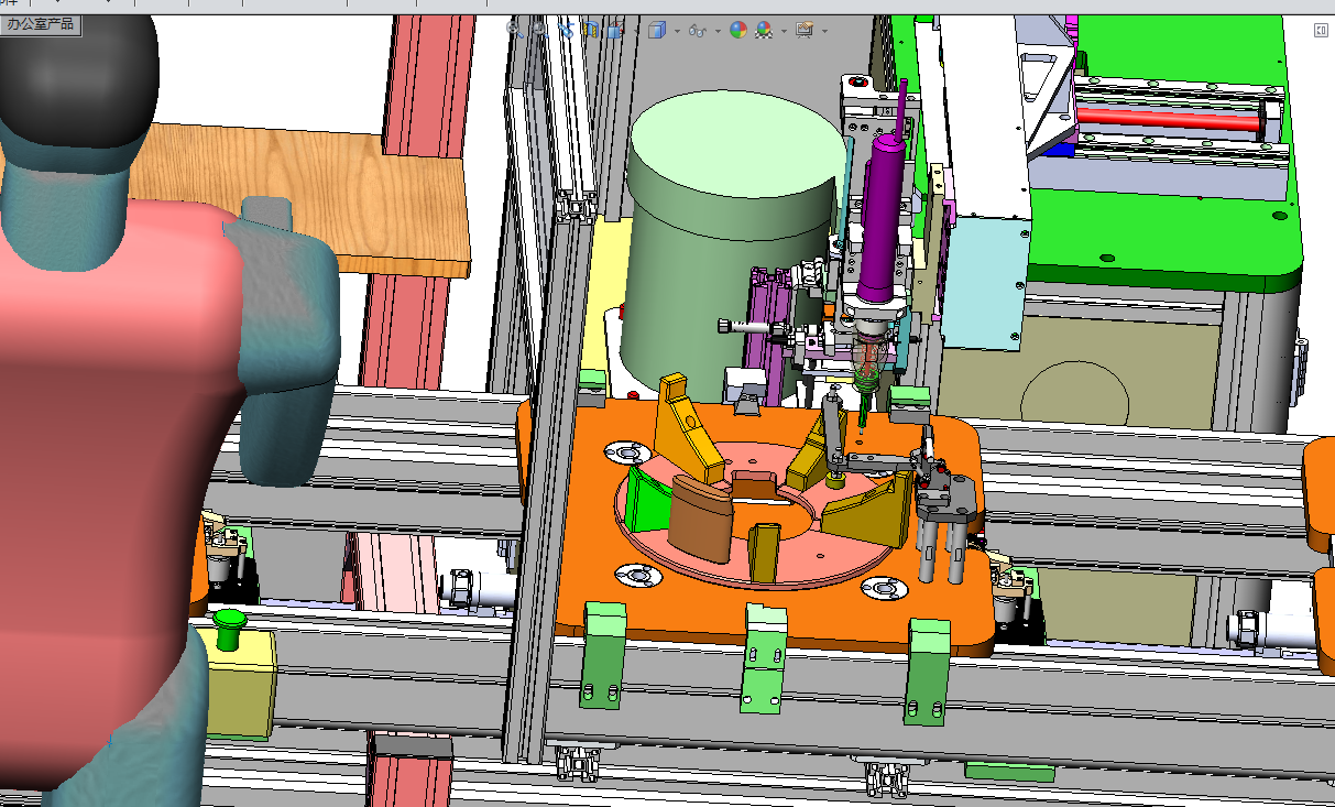 半自动组装线-迴流線(3D）