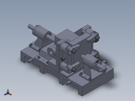 双支撑镗床夹具（带浮动镗杆）
