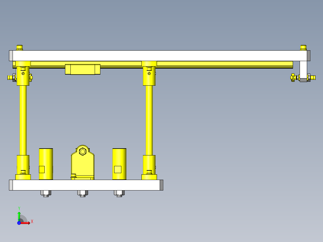 薄板齿轮间传递供应机构前视图