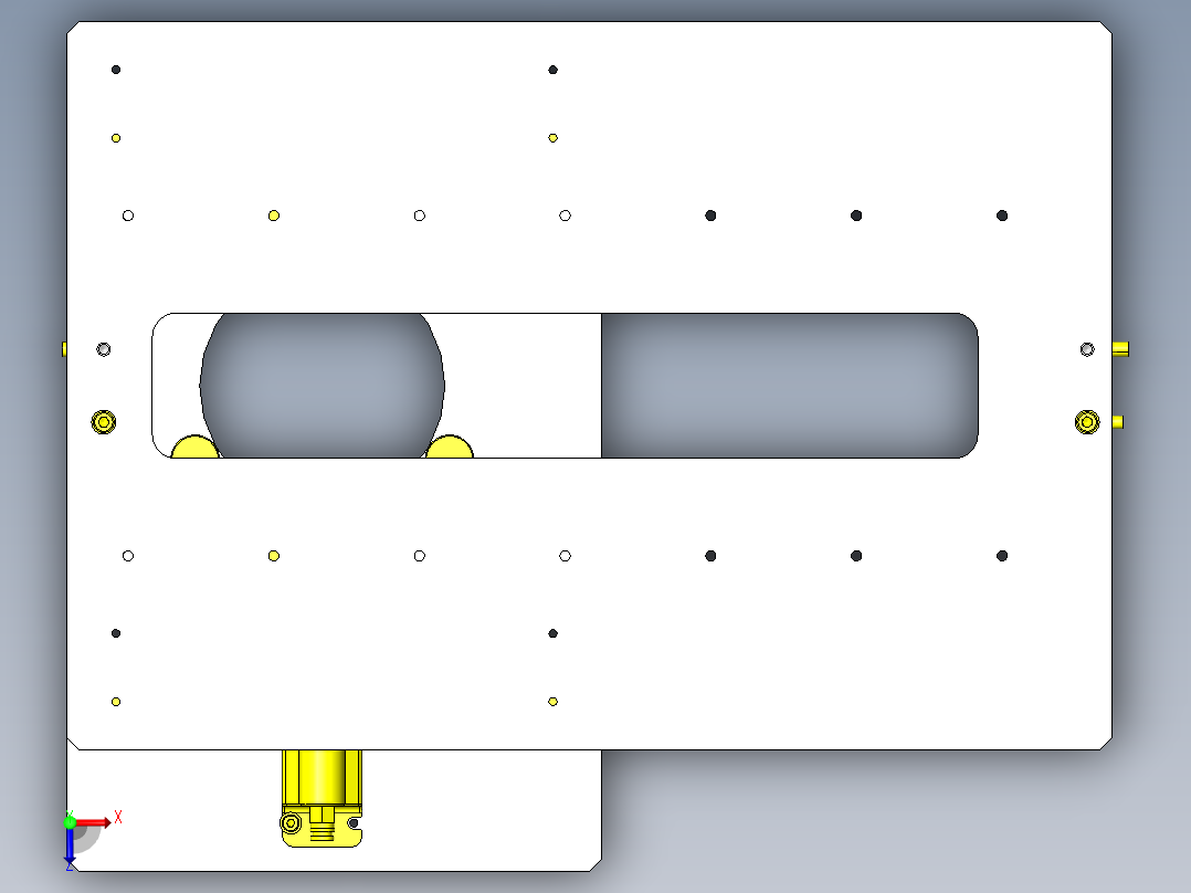薄板齿轮间传递供应机构俯视图