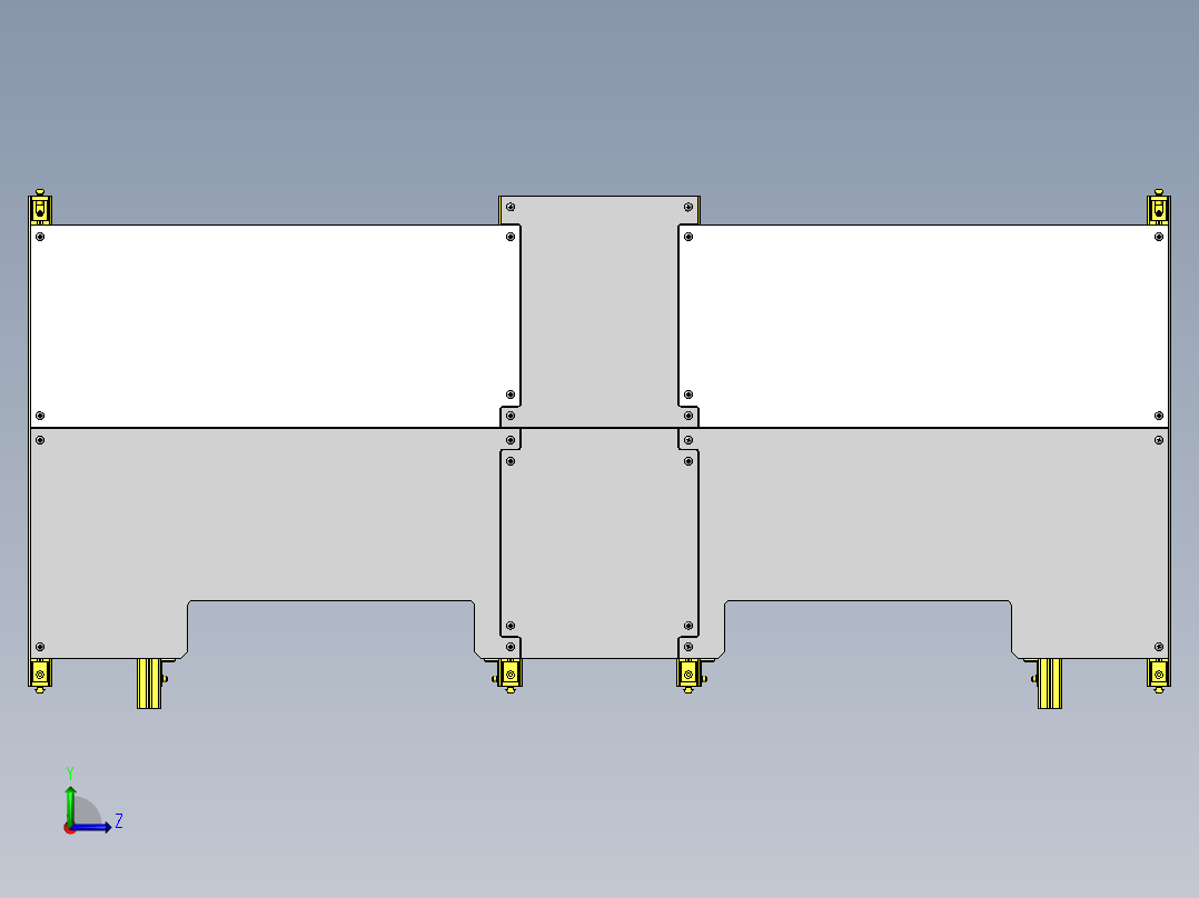 卷帘机构前视图