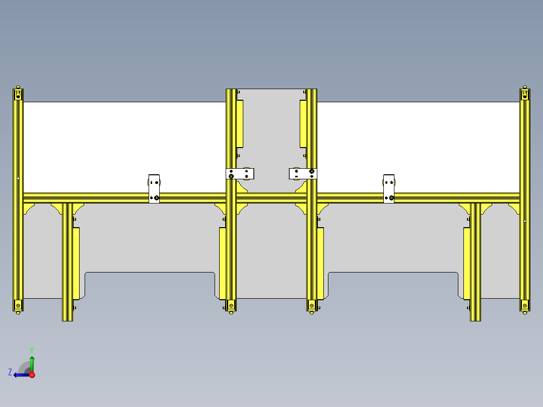 卷帘机构后视图