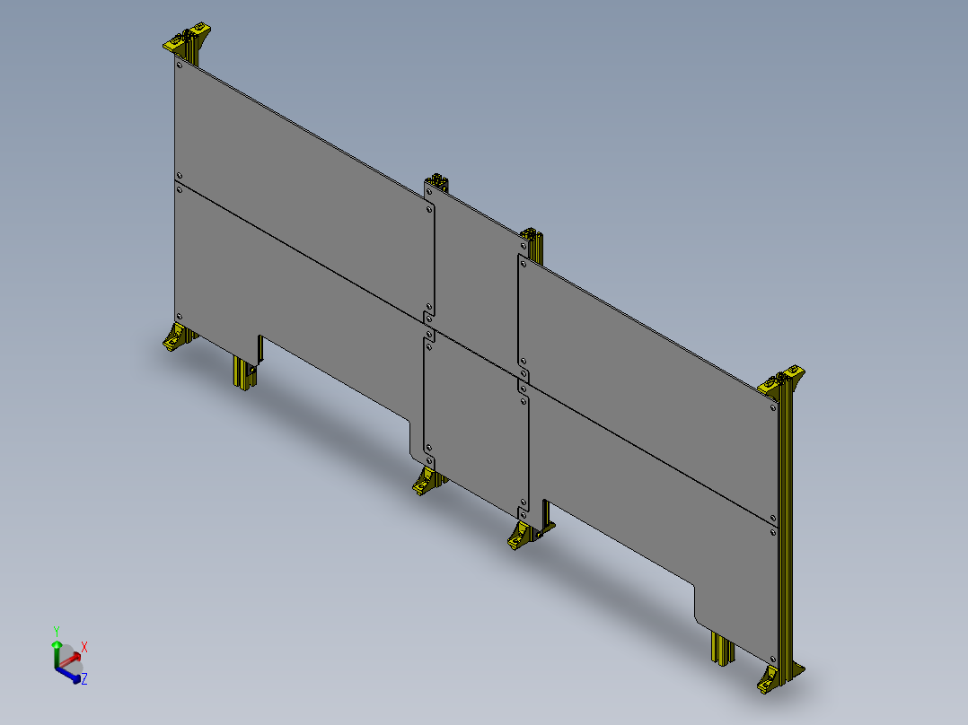 卷帘机构正等轴测图