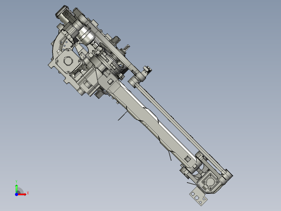 那智机器人nachi lp130 180 210 palletizer robot 4axis STP X_T前视图