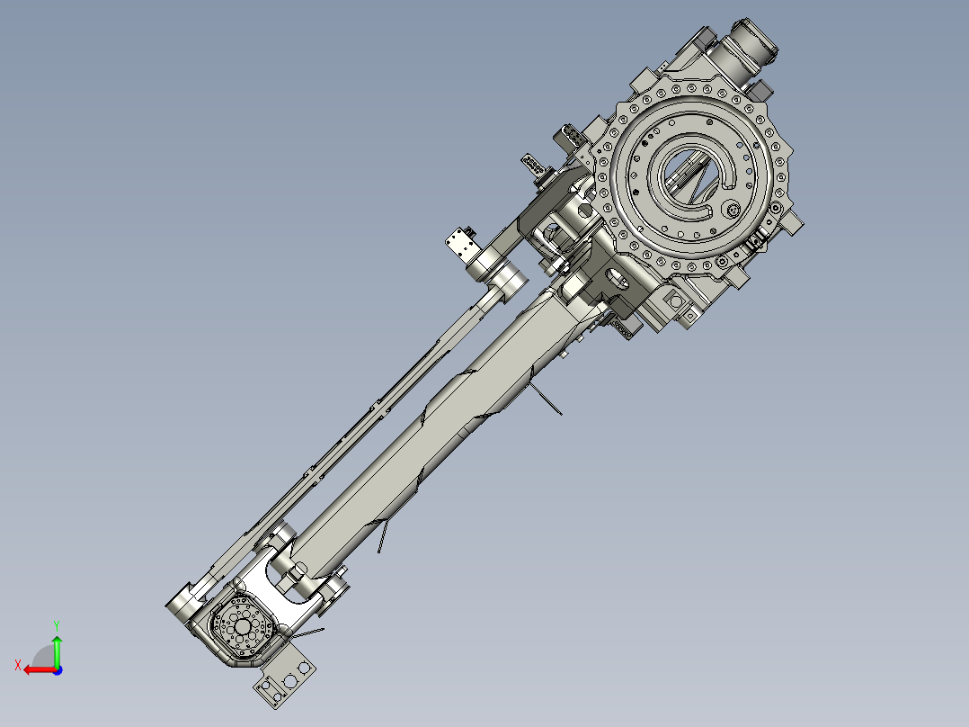 那智机器人nachi lp130 180 210 palletizer robot 4axis STP X_T后视图