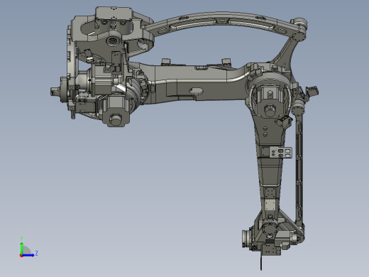 那智机器人nachi lp130 180 210 palletizer robot 4axis STP X_T左视缩略图