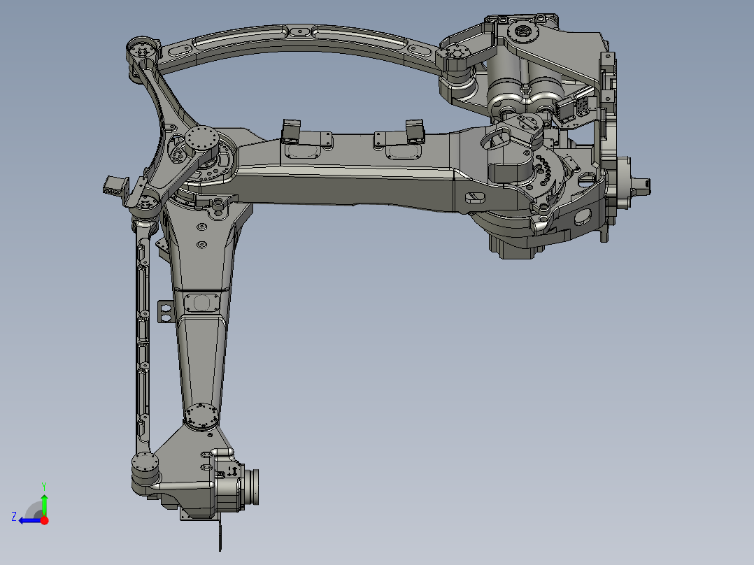 那智机器人nachi lp130 180 210 palletizer robot 4axis STP X_T右视图