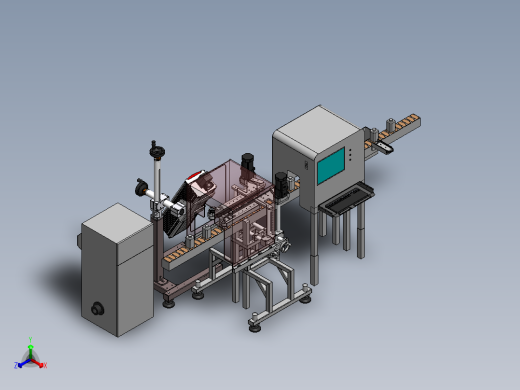 牛奶激光打码夹持自动化设备sw18可编辑正等轴测缩略图
