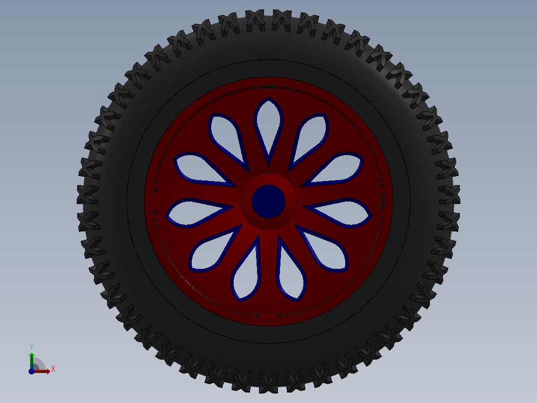 solidworks 轮胎设计前视图