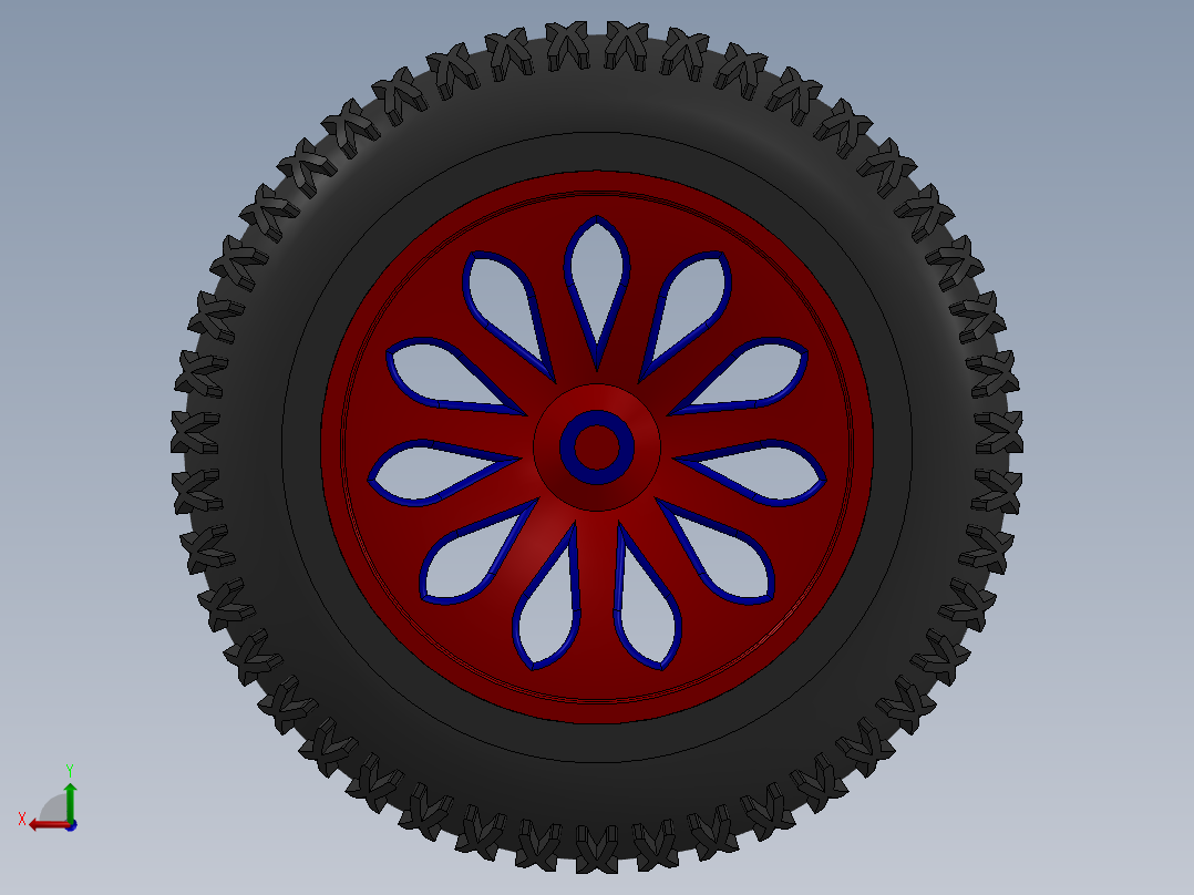 solidworks 轮胎设计后视图