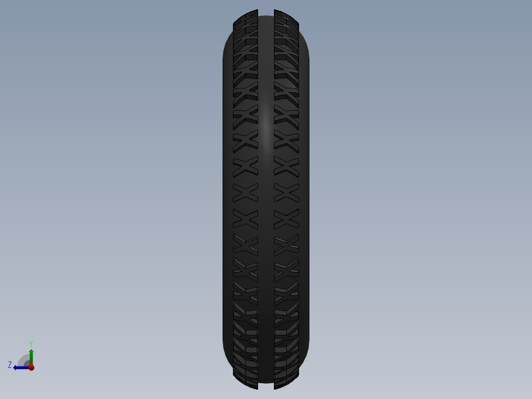 solidworks 轮胎设计右视图