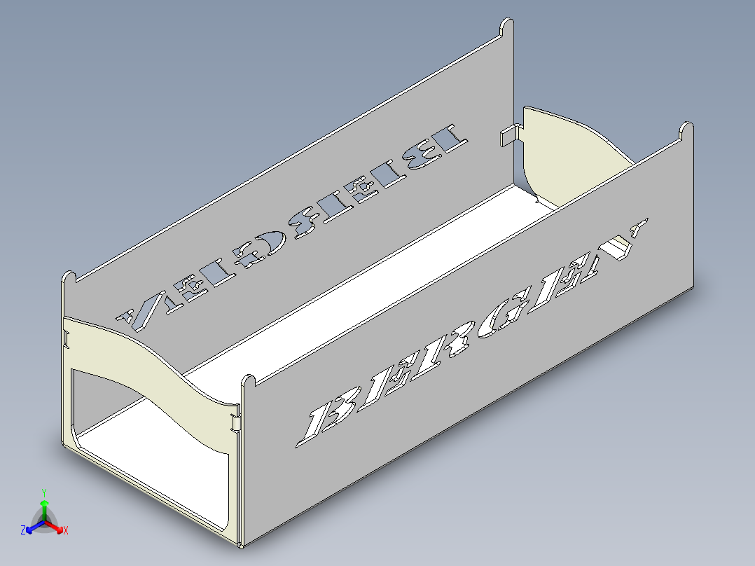 遥控直升机降落钣金3D模型