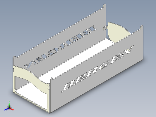 遥控直升机降落钣金3D模型