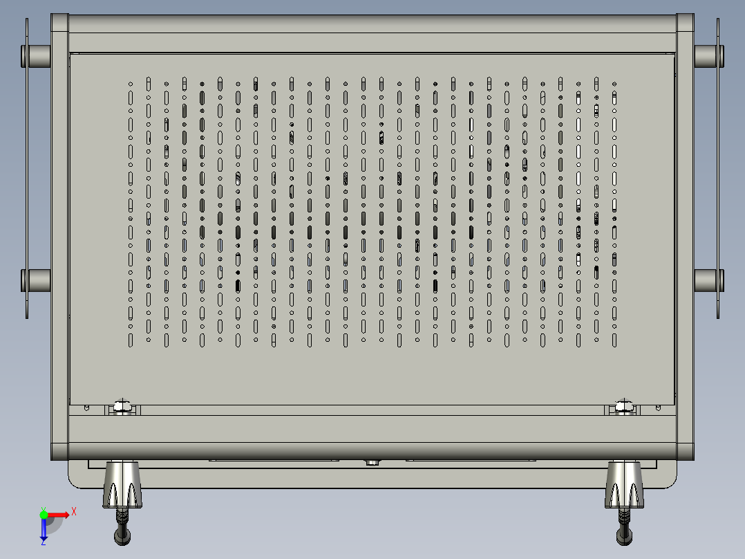 双头半自动咖啡机俯视图