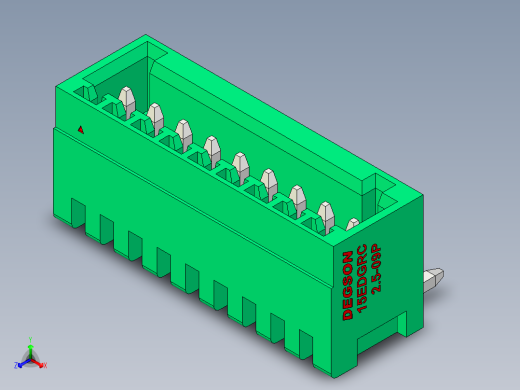 DEGSON 15EDG 系列 2.5mm 接线端子包-15EDGRC-2.5-09P-14-00AH