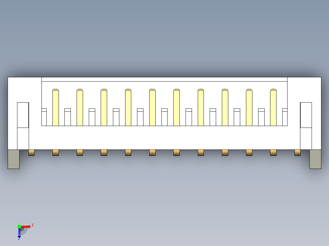 JST-S12B-PH-K-S俯视图