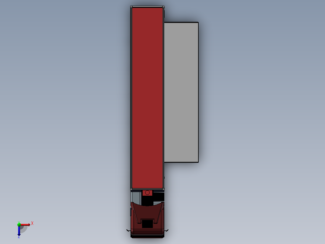 11.集装箱卡车 3d模型图纸俯视图