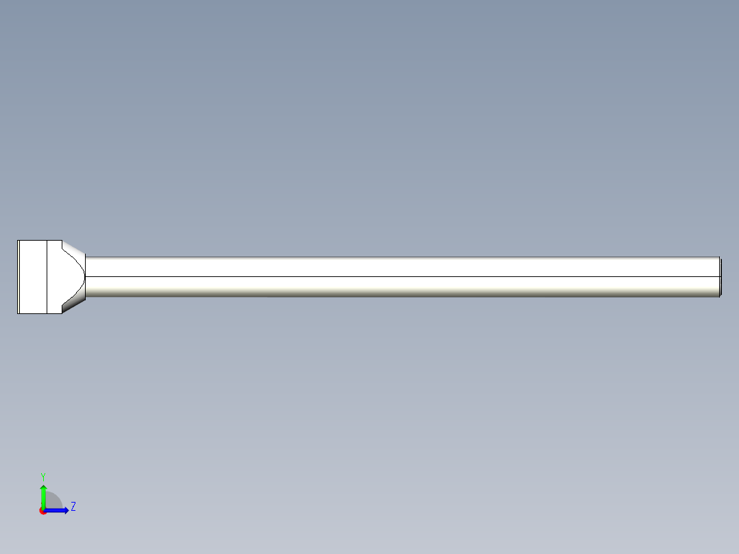T 型螺桿2303-3D多系列多零件图纸模型左视图