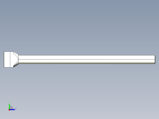 T 型螺桿2303-3D多系列多零件图纸模型左视缩略图