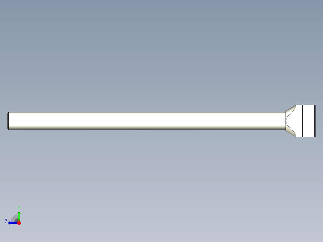 T 型螺桿2303-3D多系列多零件图纸模型右视图