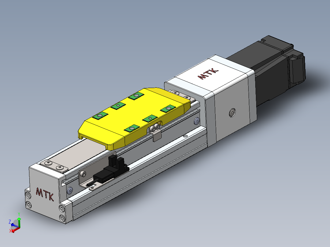GTH内嵌丝杆全封闭GTH5-BC-100W主视图