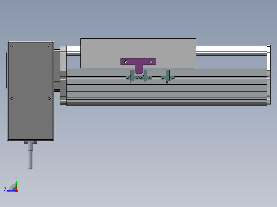 MTB同步带半封闭MTB22M-RD-750W右视图