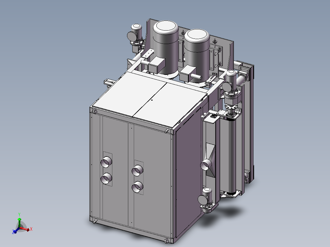 双面砂光机 3D模型