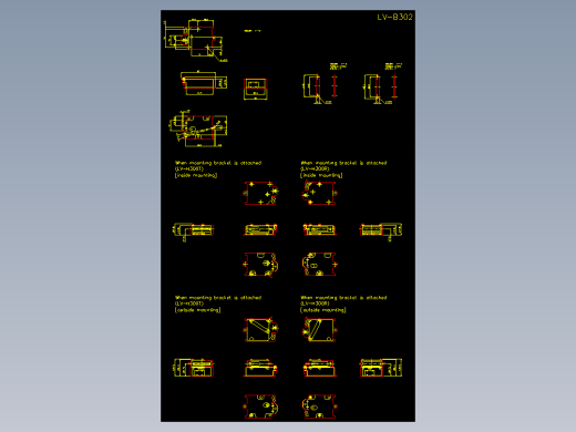 基恩士lv_h100_300_cad_kc图纸模型