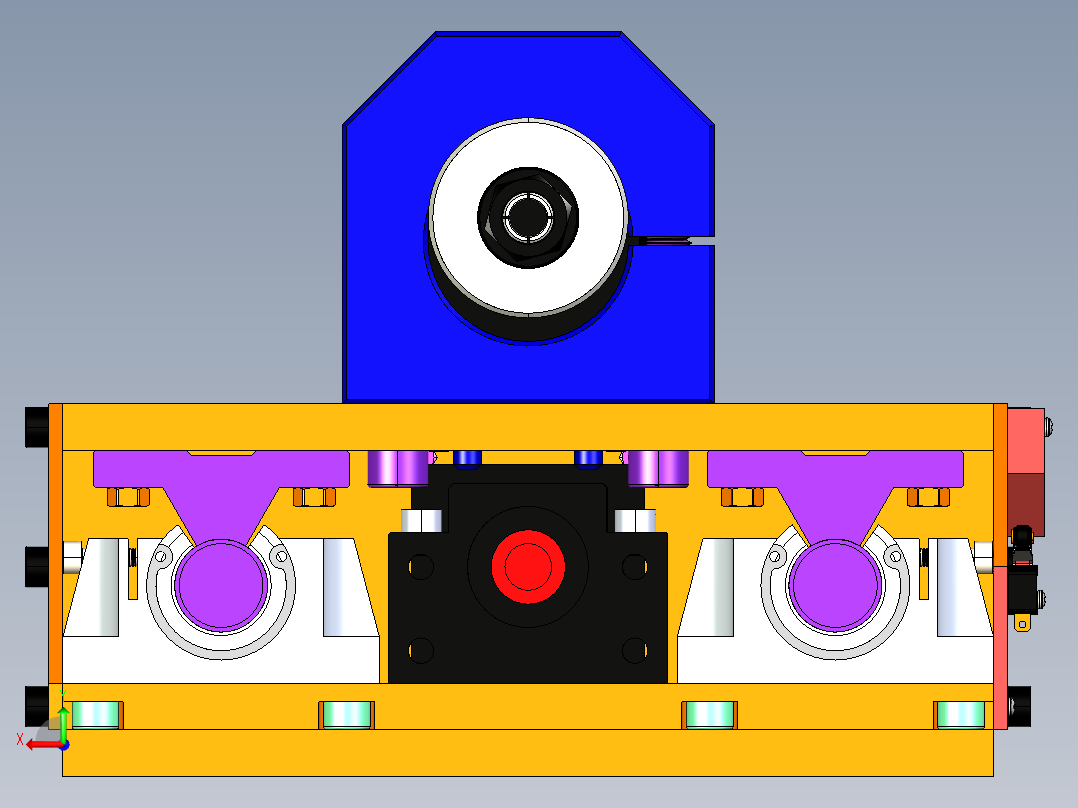 为数控铣床构建Z轴后视图