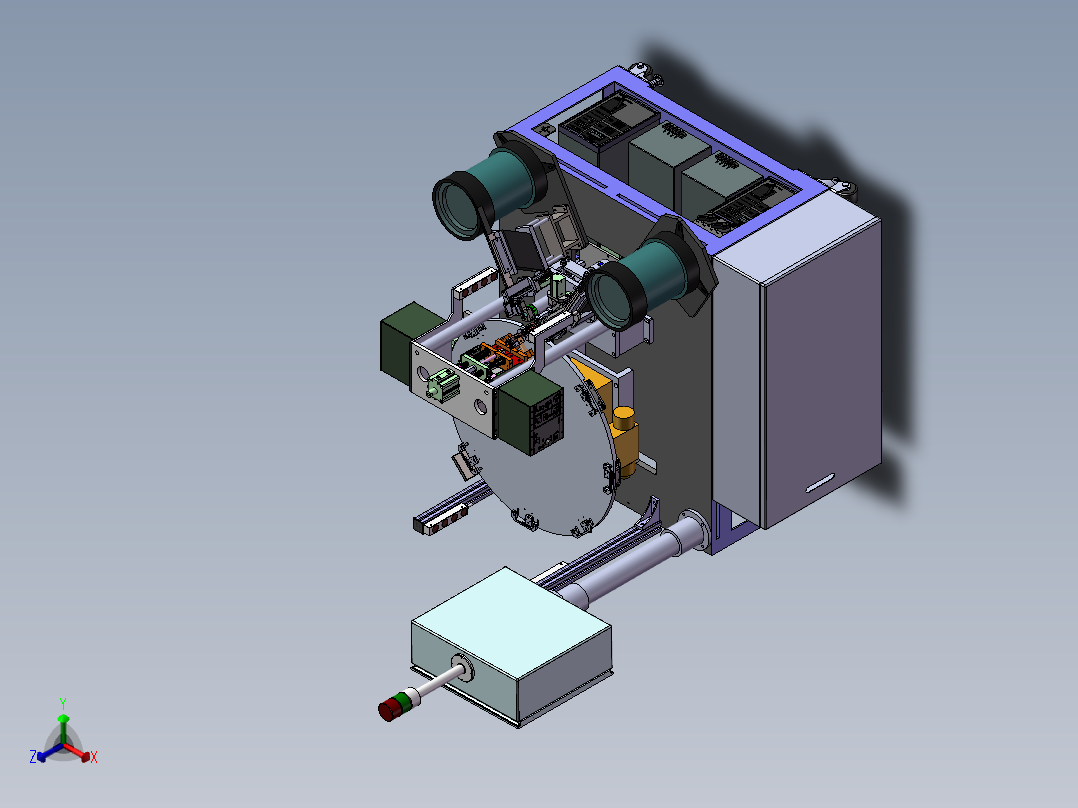 焊接机正等轴测图