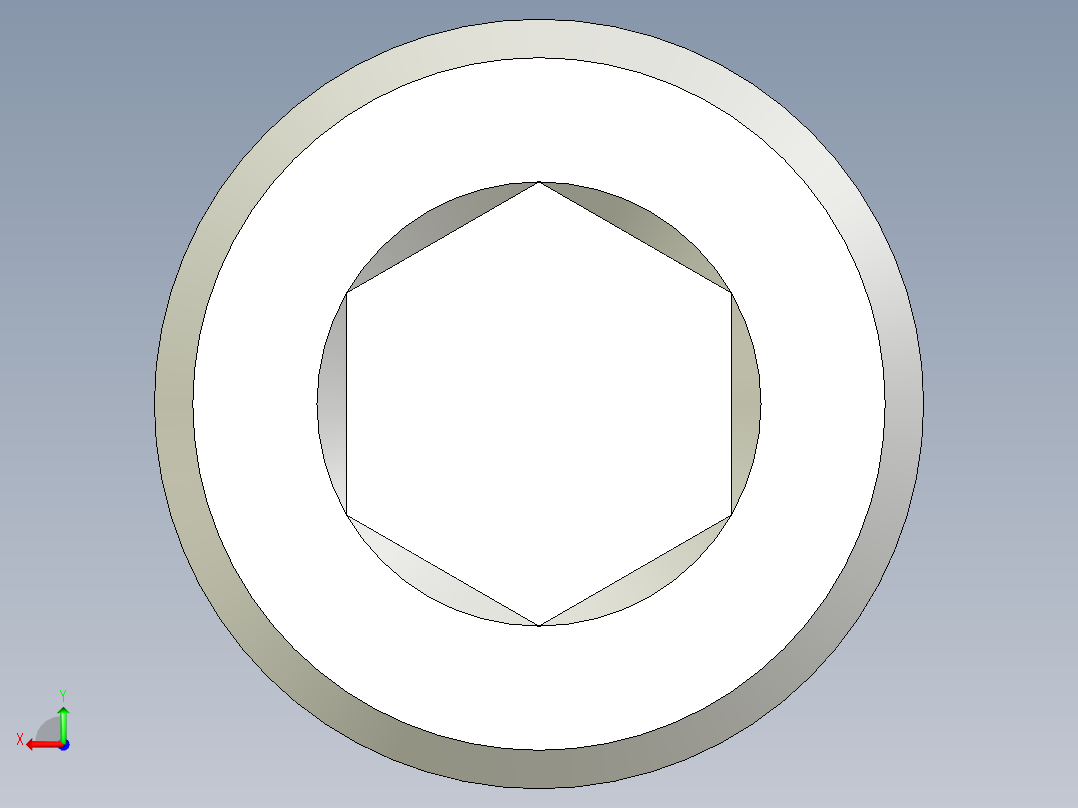 SH标准的M10螺丝螺栓后视图