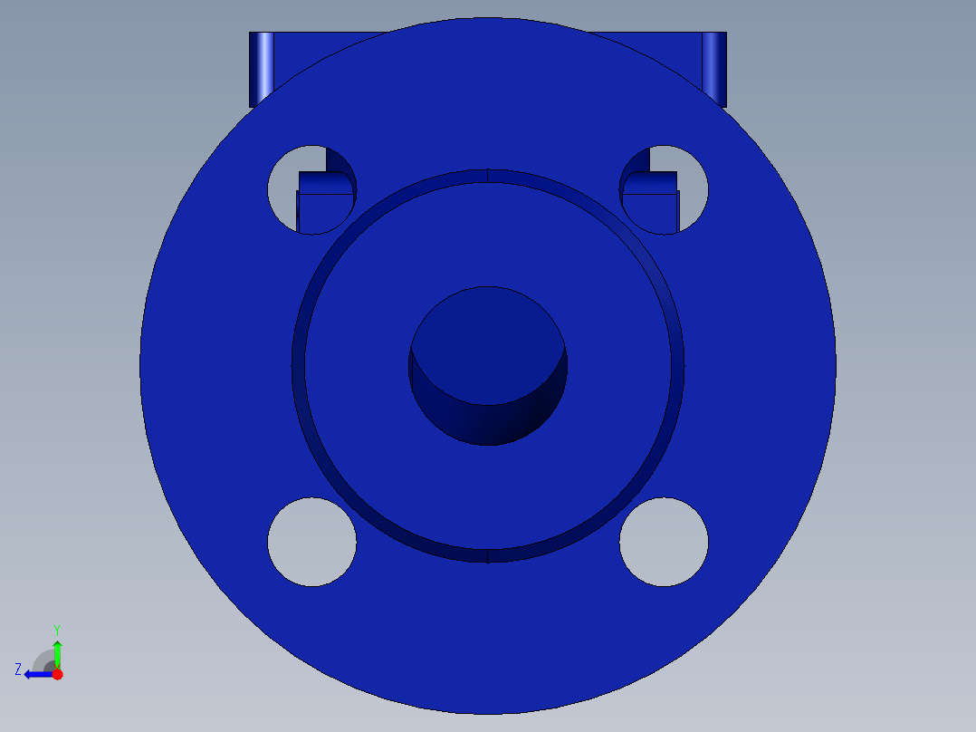 阀门模型-BOA_H_R_Straight_Body_DN32_PN16右视图