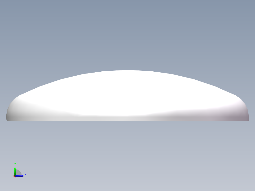 THB碟形封头DN2400左视图