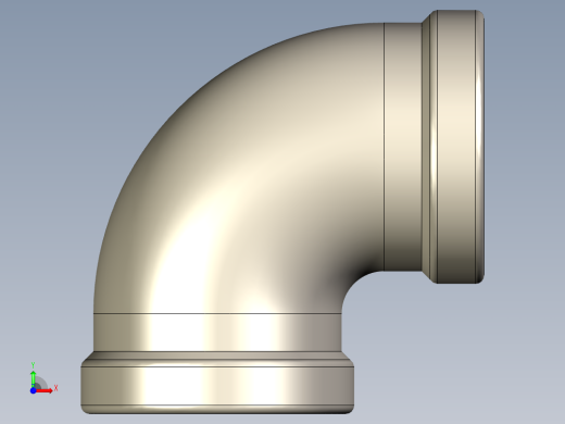 90°弯头G3 4不锈钢前视缩略图