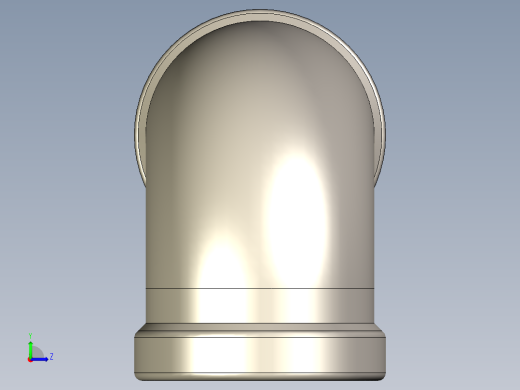 90°弯头G3 4不锈钢左视缩略图