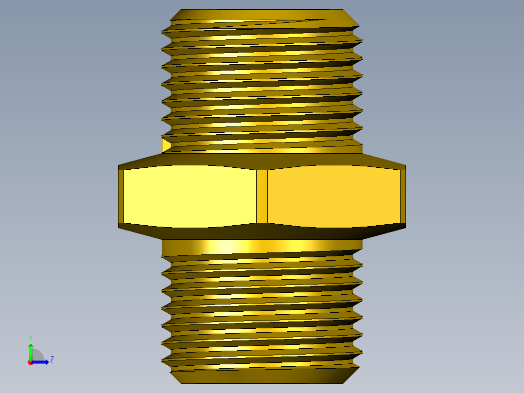 六角G1螺纹接头_ 2‘‘左视图
