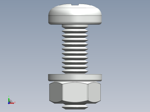 紧固件-M6-1.00 Round Head