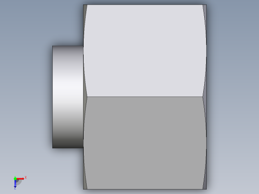 卡套式工业通用硬管接头EO_Blanking_plug_with_nut_for_cones_VKAM20SCF俯视缩略图
