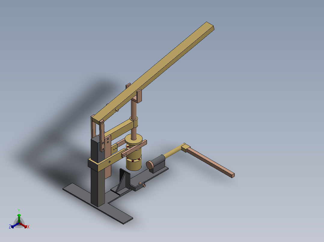注塑机4正等轴测图