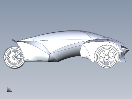城市三轮电动车--stp前视缩略图