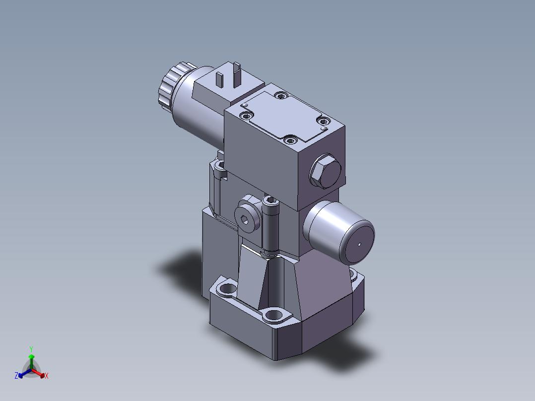 力士乐液压阀-DAW10B正等轴测图