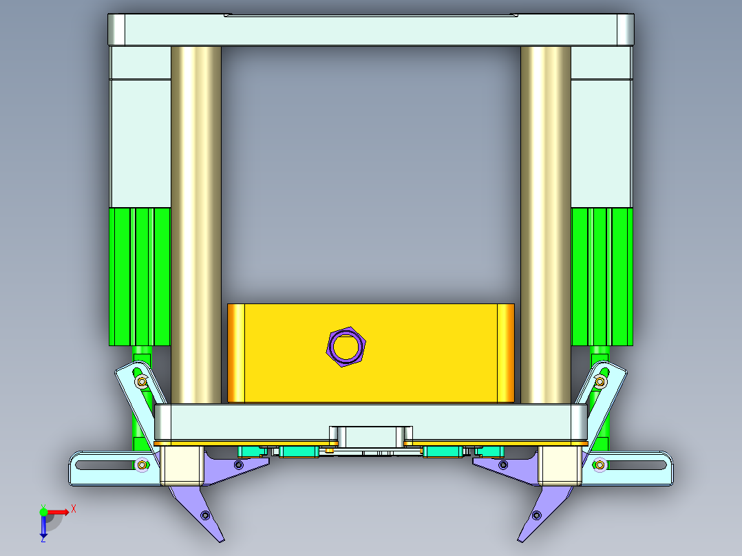 BLACKB-HF-CNC4笔记本CNC工装夹具三维模型-0624俯视图