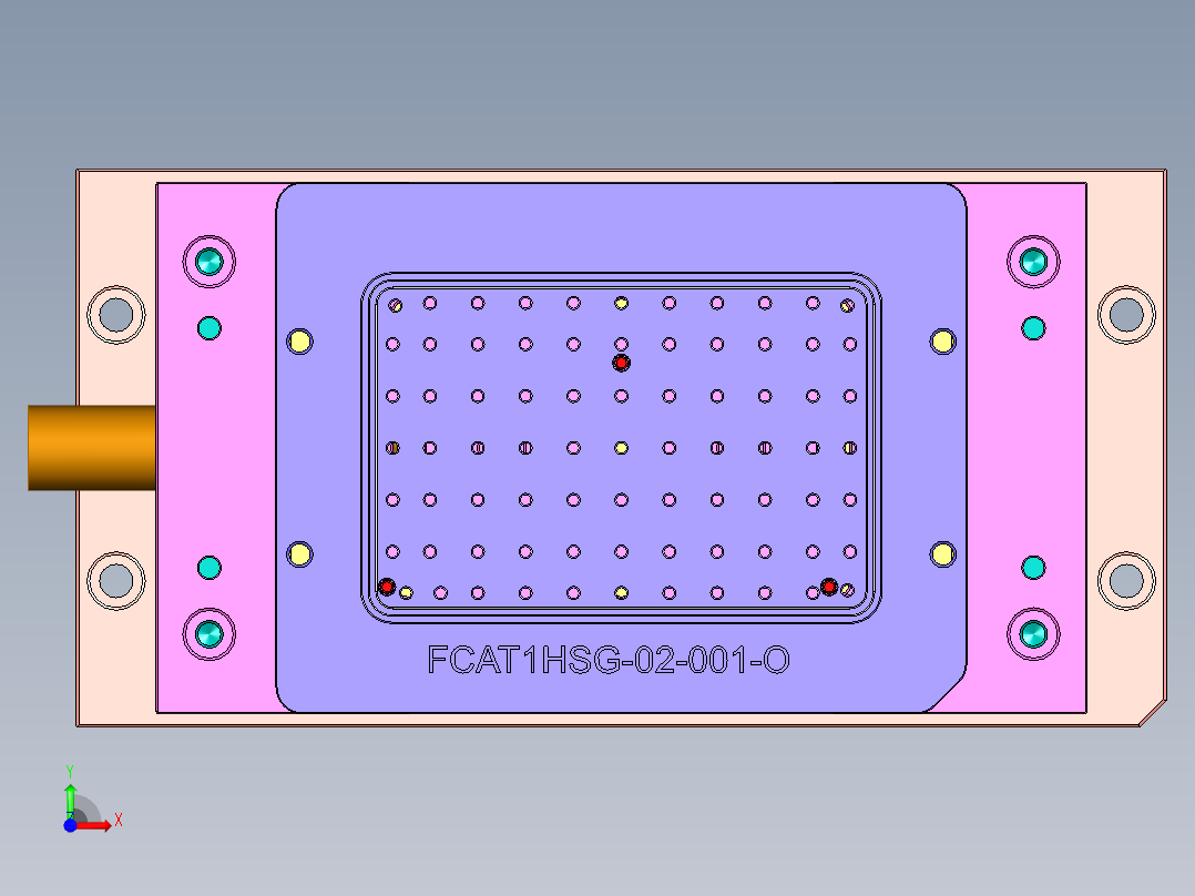 AT1-CNC2笔记本CNC工装夹具三维模型前视图