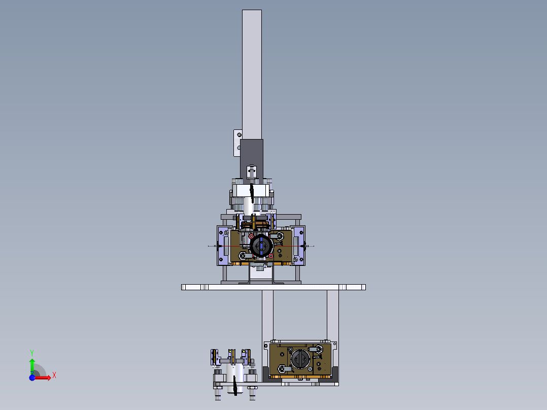 福特间歇式油泵电磁阀端盖压装设备sw14可编辑前视图