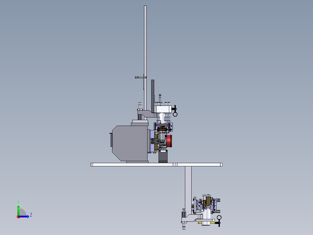 福特间歇式油泵电磁阀端盖压装设备sw14可编辑左视图