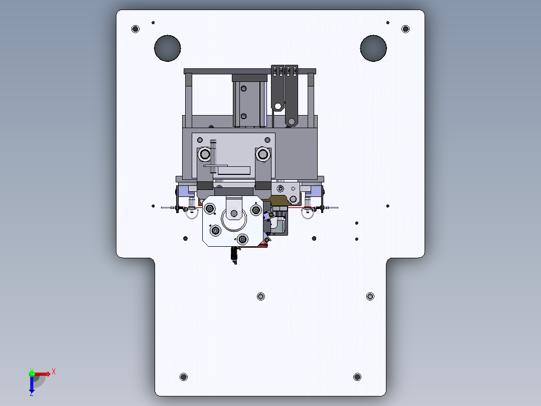 福特间歇式油泵电磁阀端盖压装设备sw14可编辑俯视图