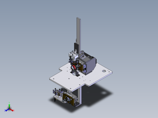 福特间歇式油泵电磁阀端盖压装设备sw14可编辑正等轴测缩略图