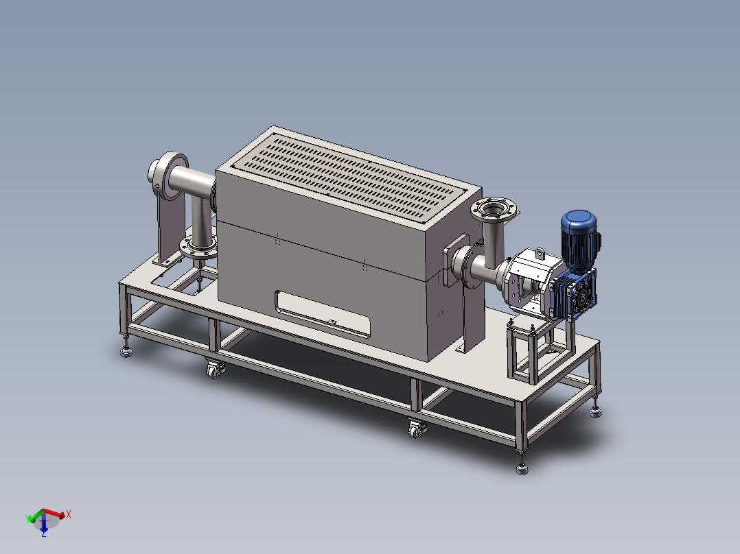 碳酸钙粉体传输搅拌反应器（sw19可编辑+工程图）